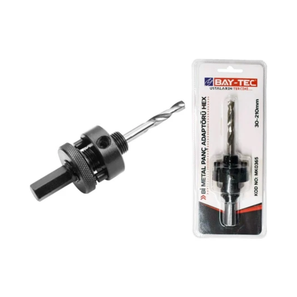 BAY-TEC MK0365 Bi̇ Metal Panç Adaptorü Hex 30-210 M