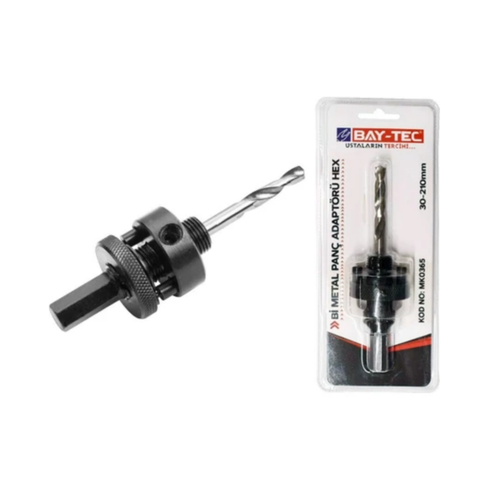 BAY-TEC MK0365 Bi̇ Metal Panç Adaptorü Hex 30-210 M