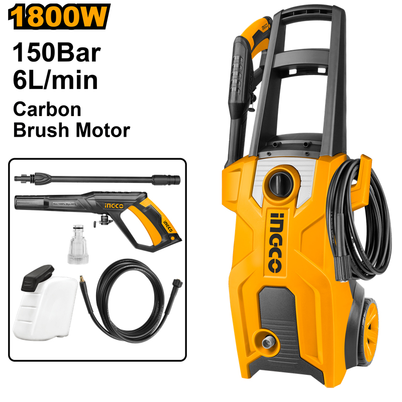 Ingco Yüksek Basınçlı Yıkama Makinesi 1800W