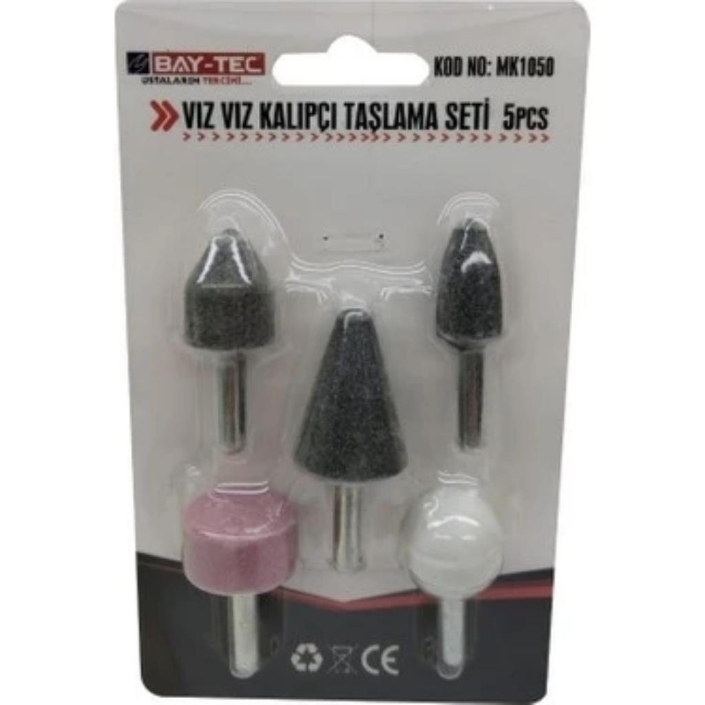 BAY-TEC MK1050 Vizviz Kalıpçı Taşlama Seti̇ 5 Parça