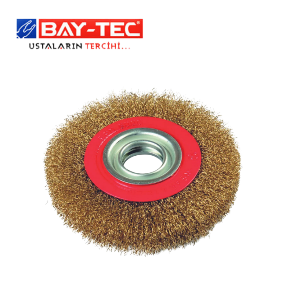 BAY-TEC MK1181 Saçaklı Dai̇re Fırça 150 mm