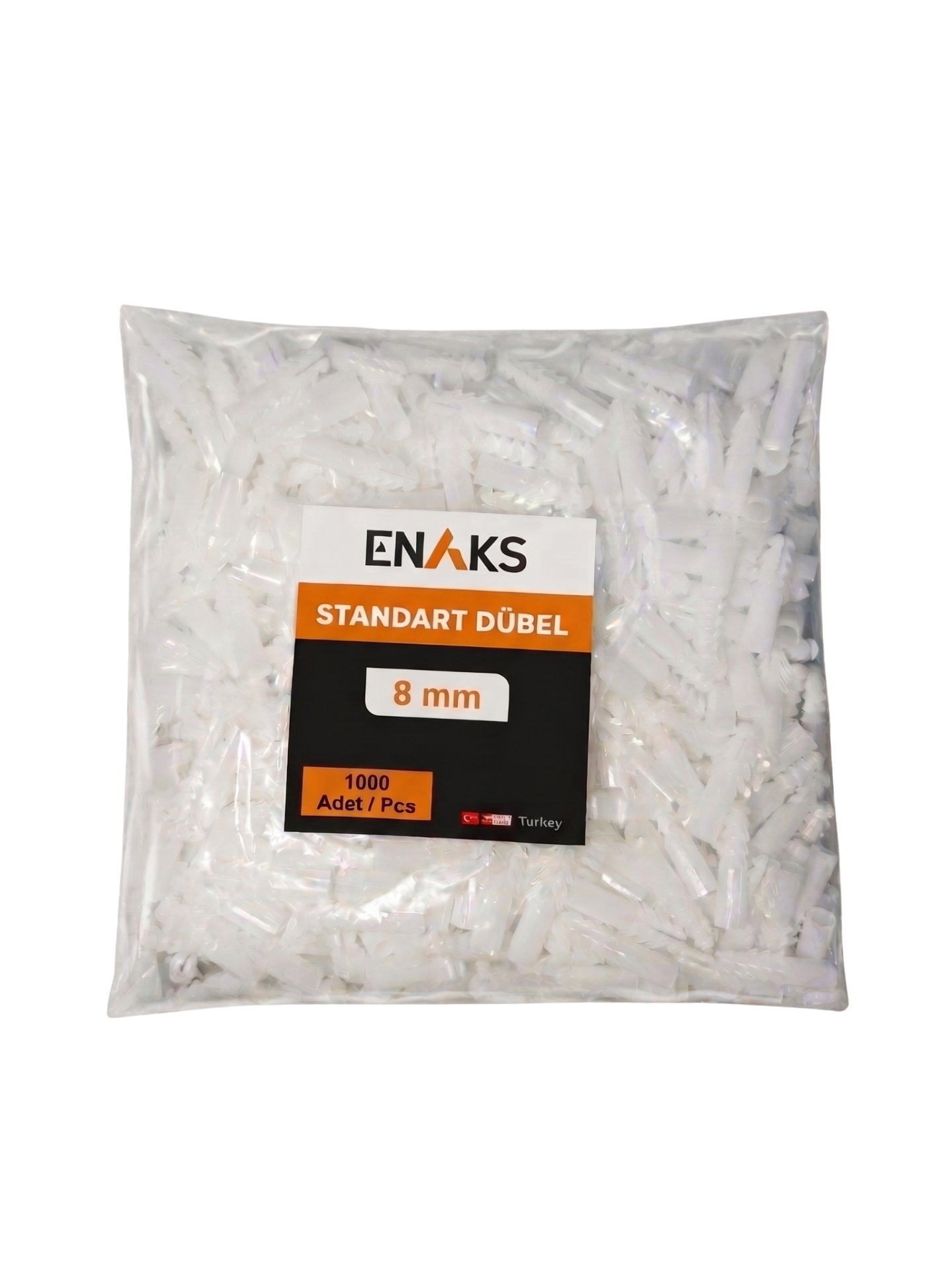 Enaks Standart Plastik Dübel 8mm (1000'li paket)