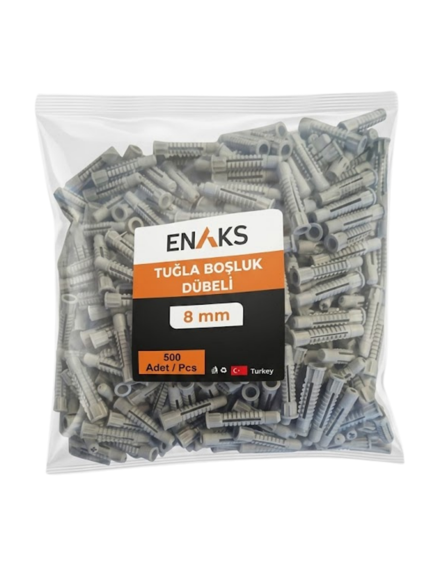 Enaks Tuğla Boşluk Dübeli 8mm (500'lü paket)