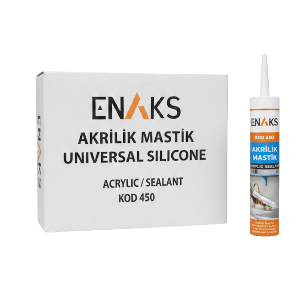 Enaks Silikonize Akrilik Mastik 450gr Beyaz