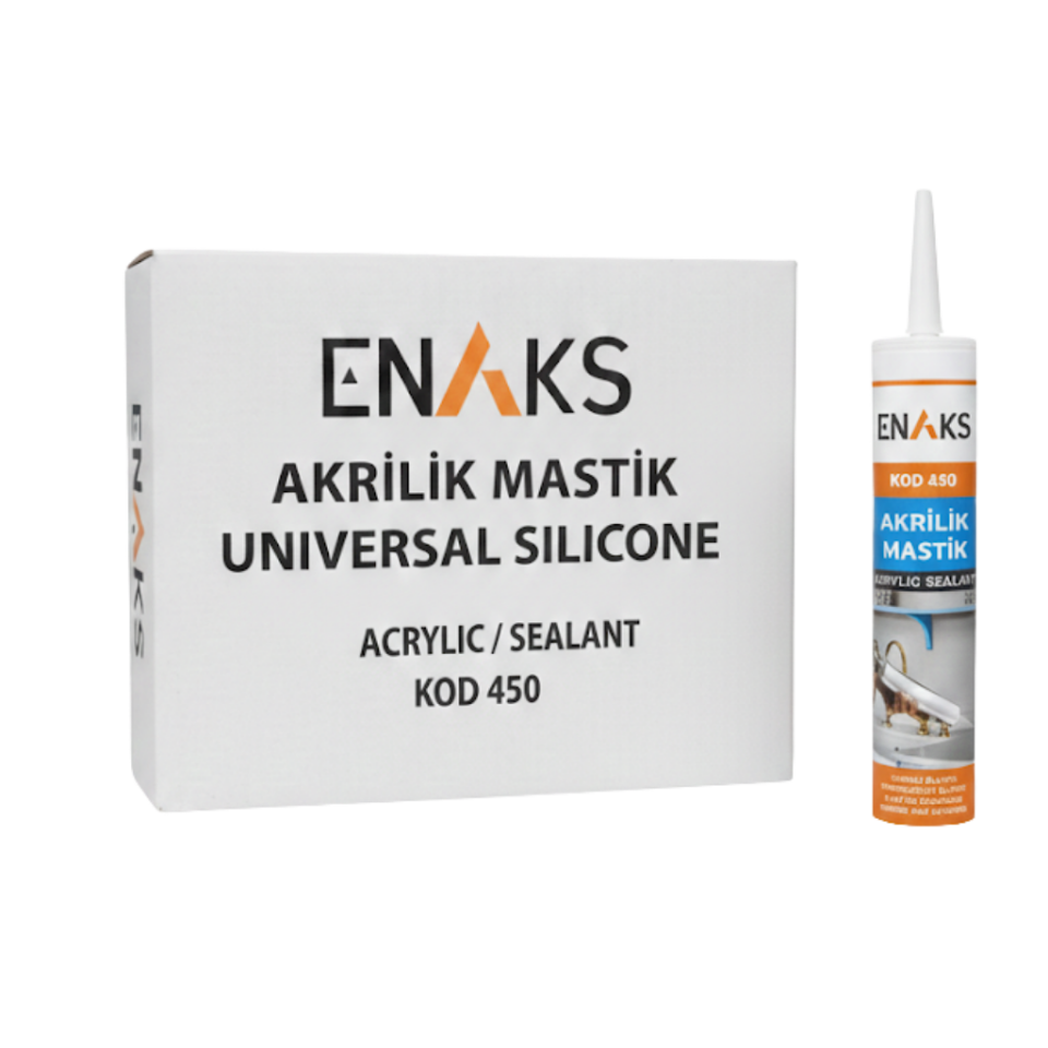 Enaks Silikonize Akrilik Mastik 450gr Beyaz