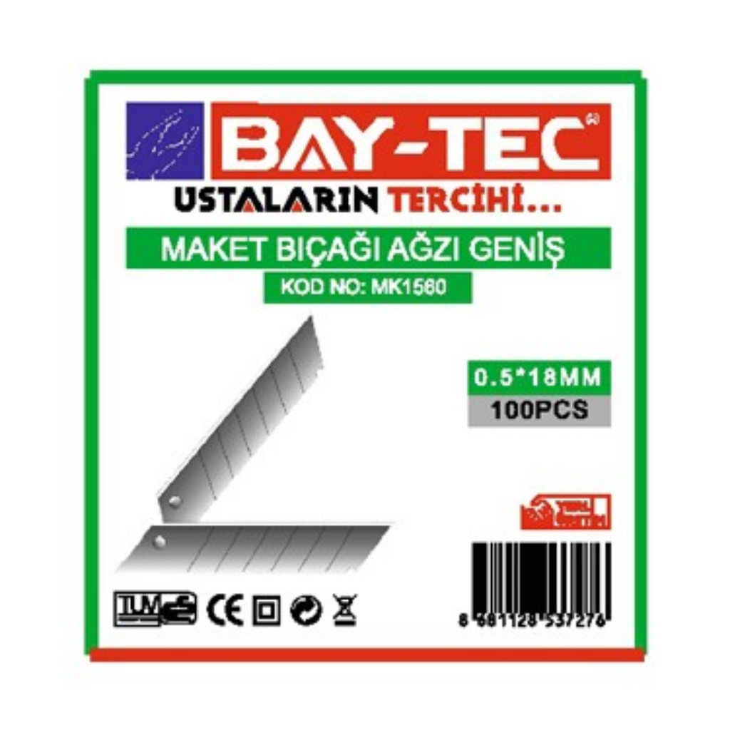 BAY-TEC MK1560 Maket Bıçağı Ağzı (Geniş)