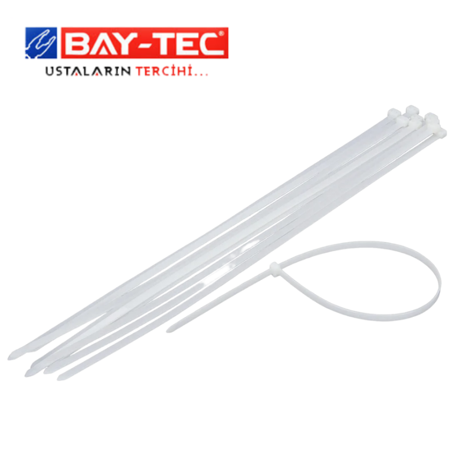 BAY-TEC MK1786 Kablo Bağı Beyaz 3,6x150