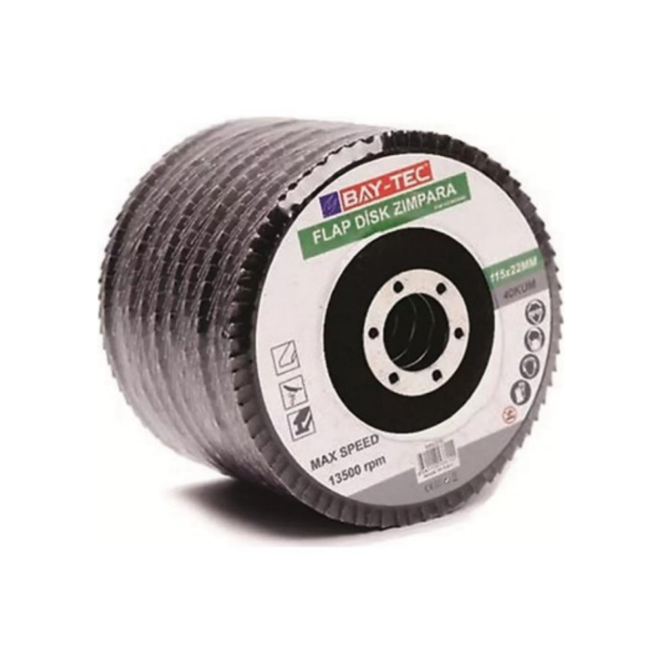 BAY-TEC MK0200 115*22 Flap Disk Zımpara 40 Kum