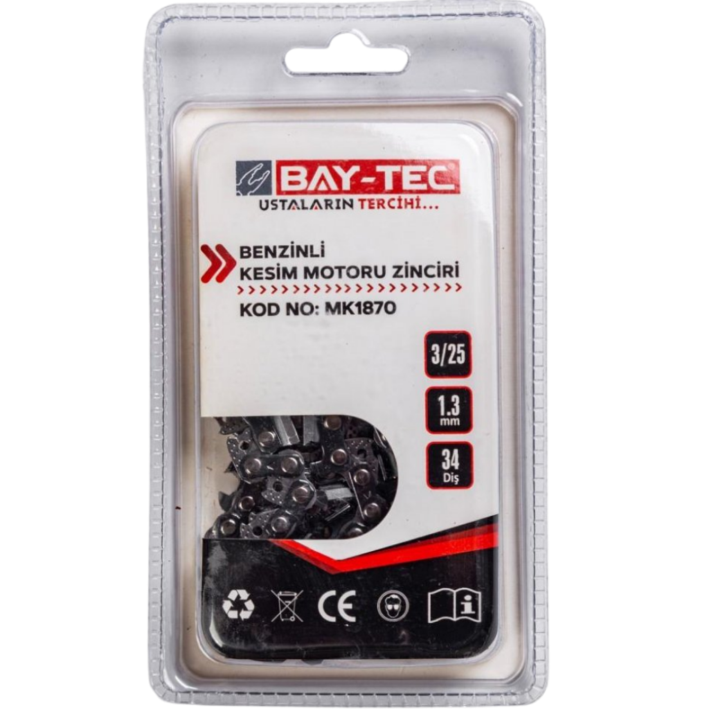 BAY-TEC MK1870 Benzi̇nli̇ Kesi̇m Motoru Zi̇nci̇ri̇ 3/25-1.3mm - 34T