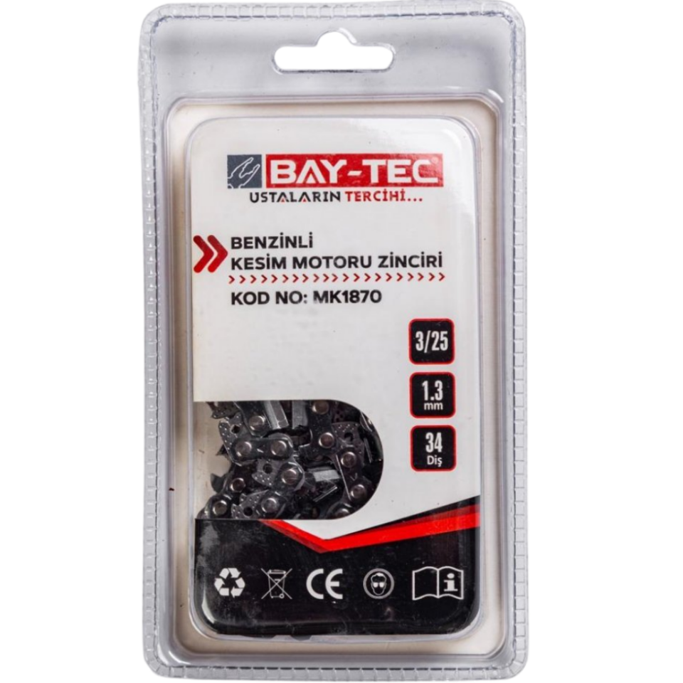 BAY-TEC MK1870 Benzi̇nli̇ Kesi̇m Motoru Zi̇nci̇ri̇ 3/25-1.3mm - 34T