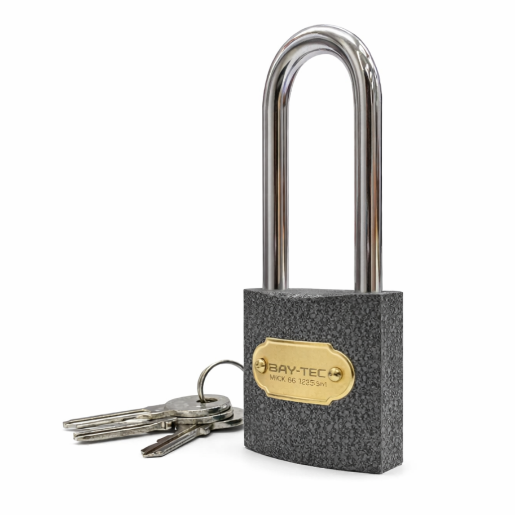 BAY-TEC MK2326-1 Gri̇ Uzun Asma Ki̇li̇t 25 mm