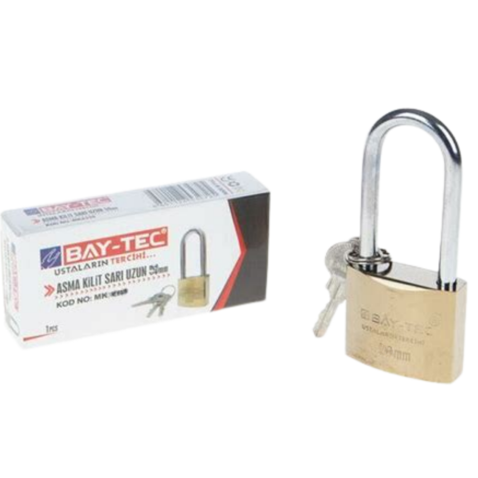 BAY-TEC MK2336-2 Sarı Uzun Asma Ki̇li̇t 25 mm