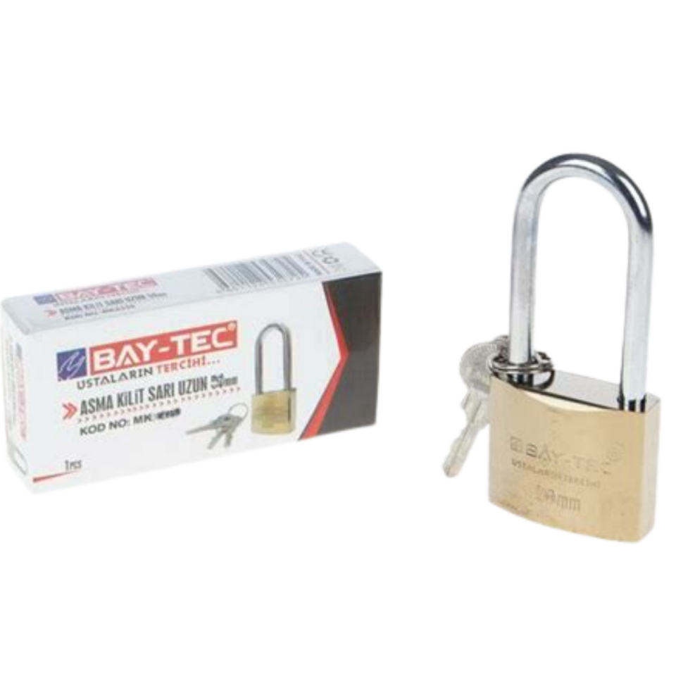 BAY-TEC MK2341 Asma Ki̇li̇t Sarı Uzun 75 mm