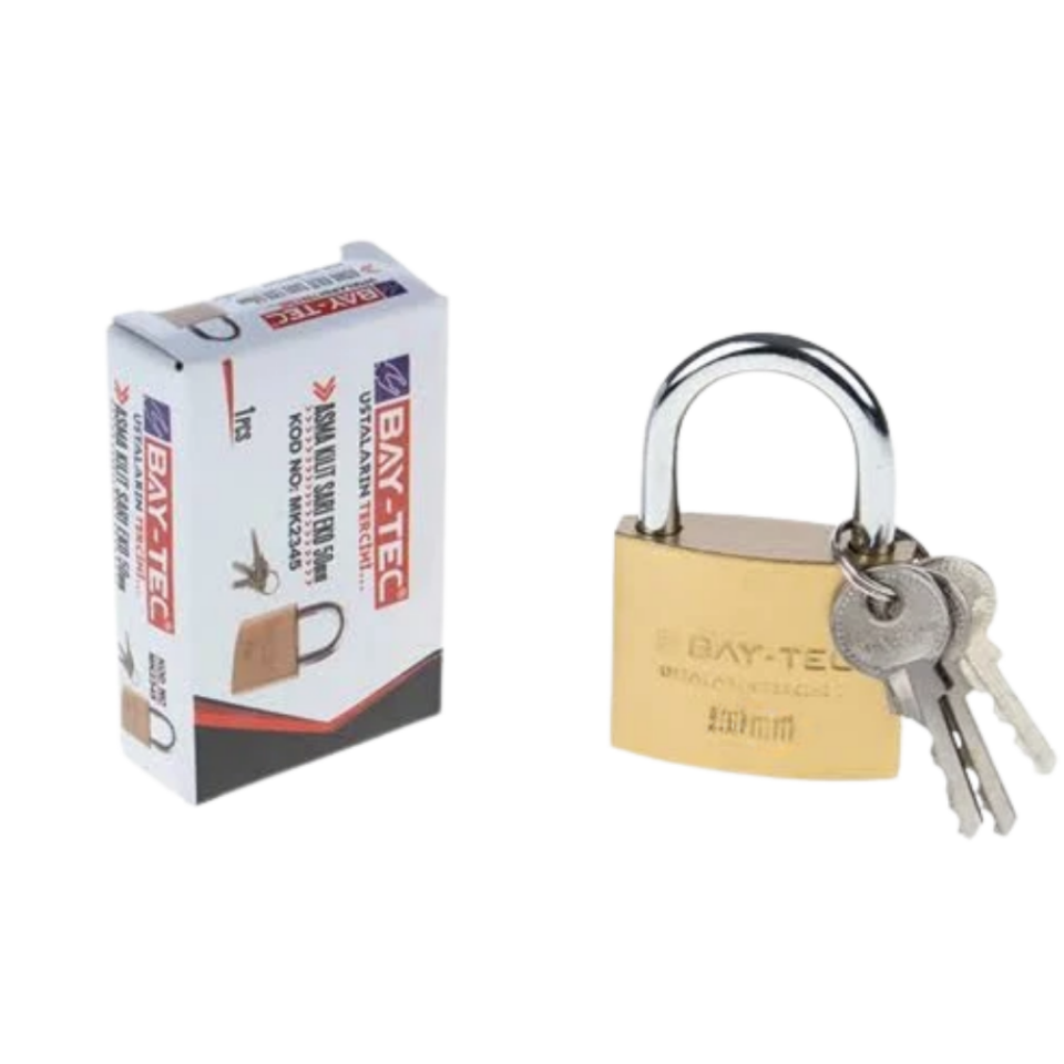 BAY-TEC MK2342 Asma Ki̇li̇t Sarı Eko 25 mm