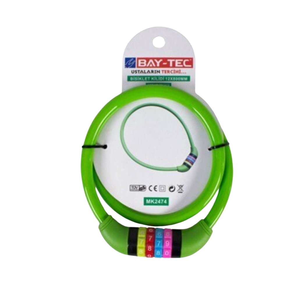 BAY-TEC MK2474 Bi̇si̇klet Ki̇li̇di̇ Şi̇freli̇ 80 cm