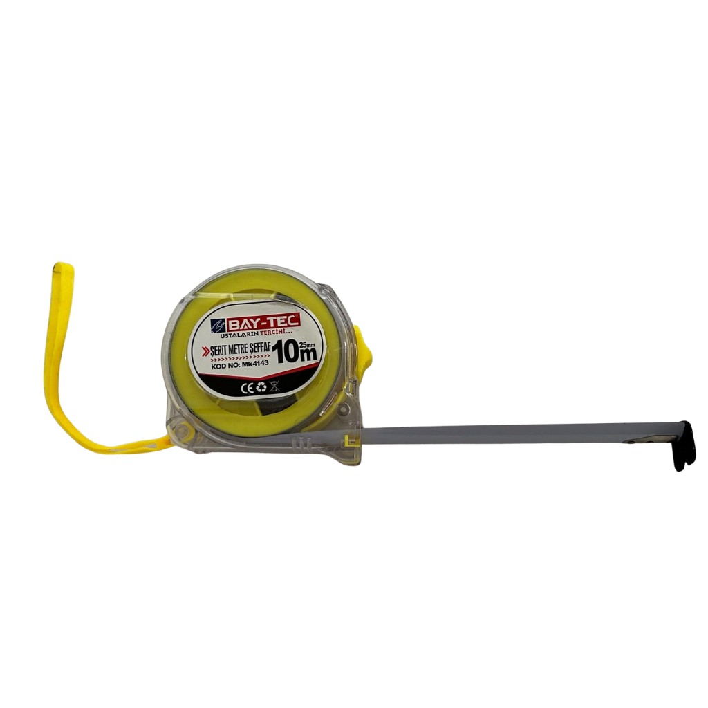 BAY-TEC MK4143 Şeffaf Şeri̇t Metre 10x25mm