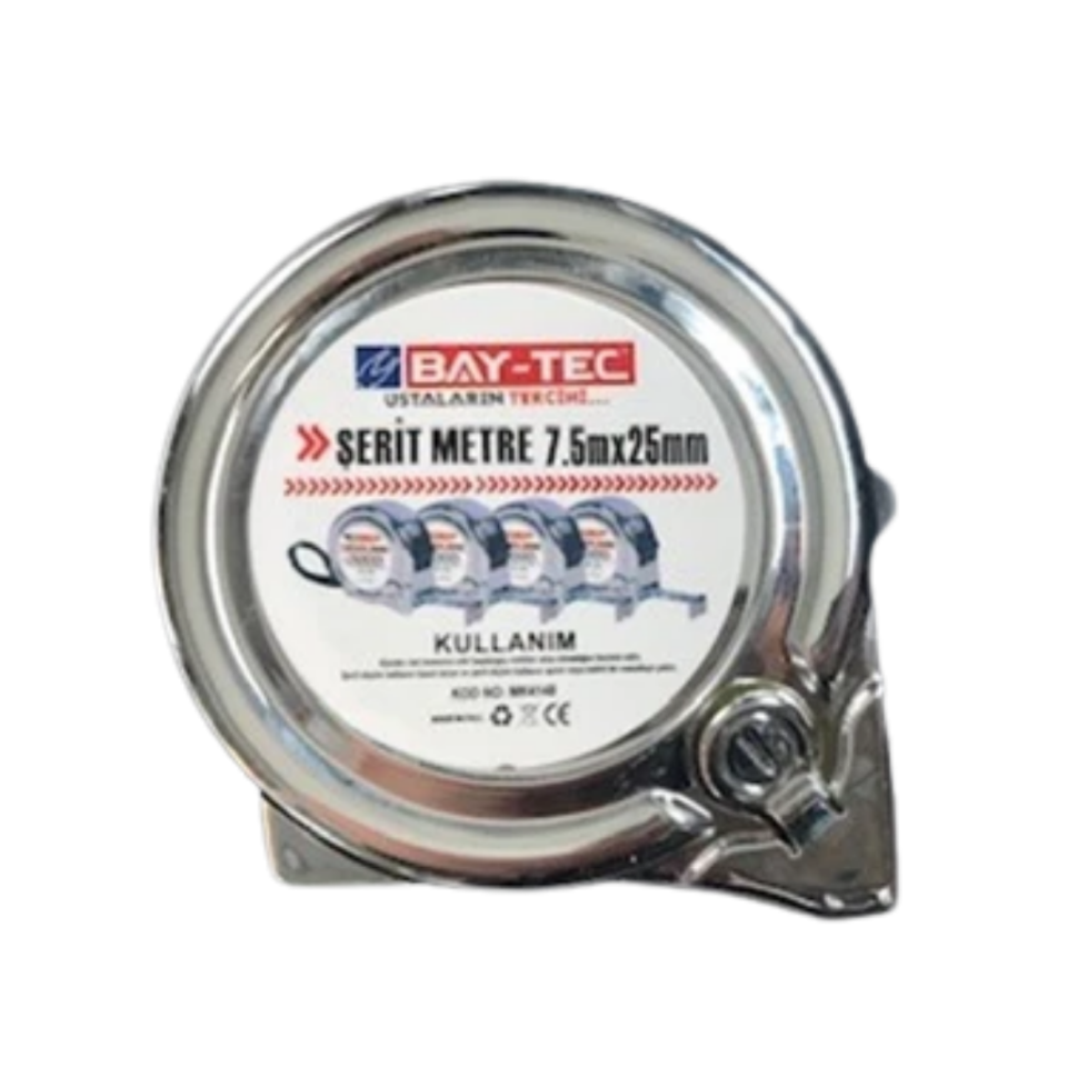 BAY-TEC MK4148 Şeri̇t Metre Krom 7,5x25mm
