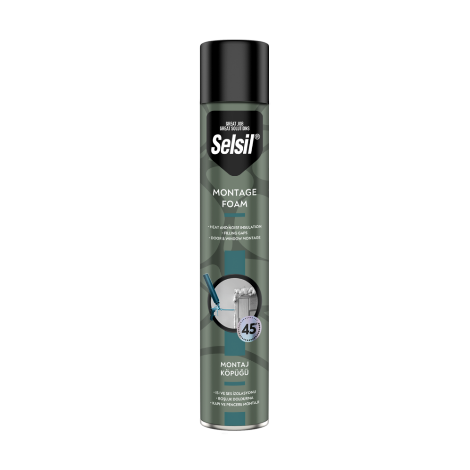 Selsil Tam Dolum Montaj Köpüğü 845 Gr/750 Ml Tabancalı