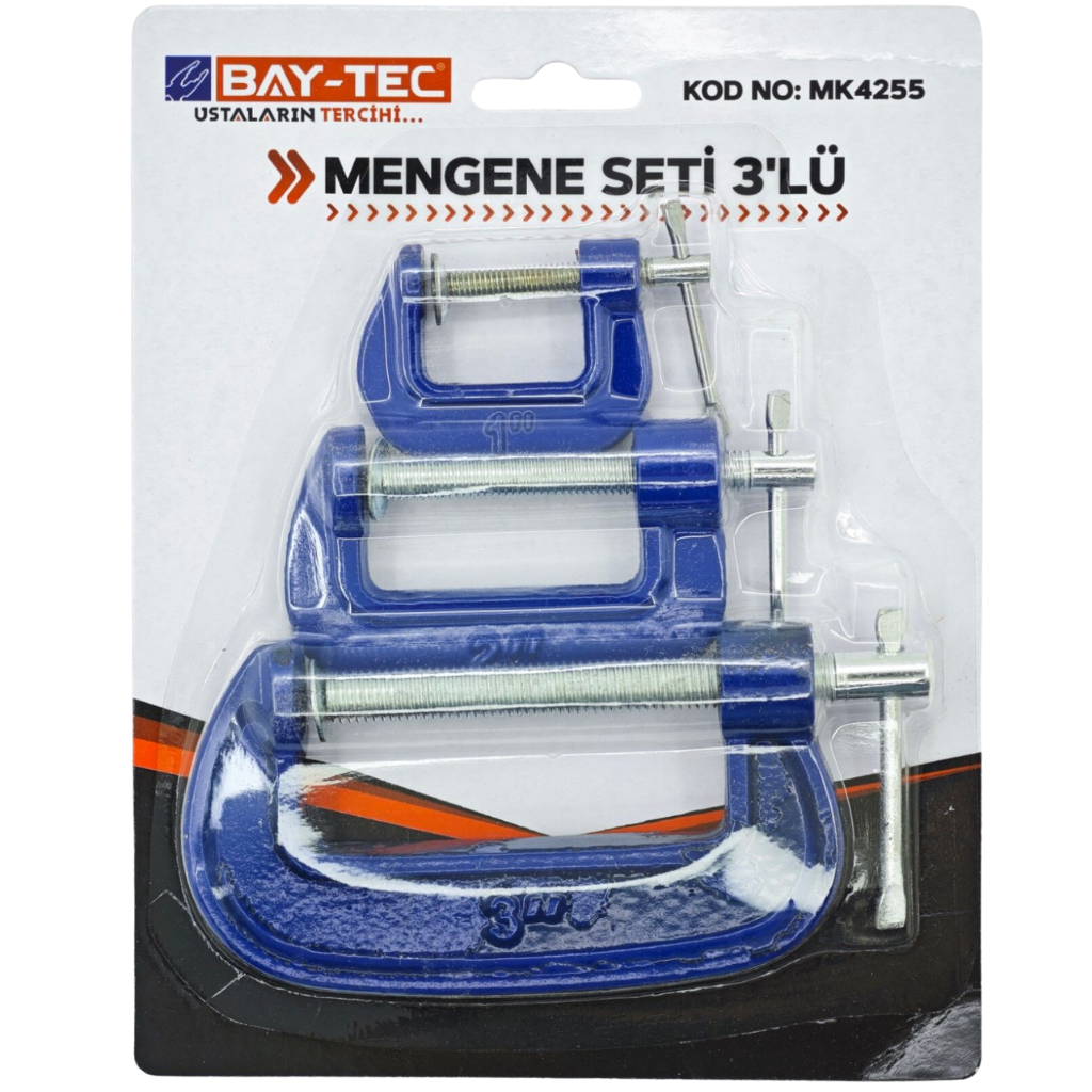 BAY-TEC MK4255 Mengene Seti̇ 3'lü