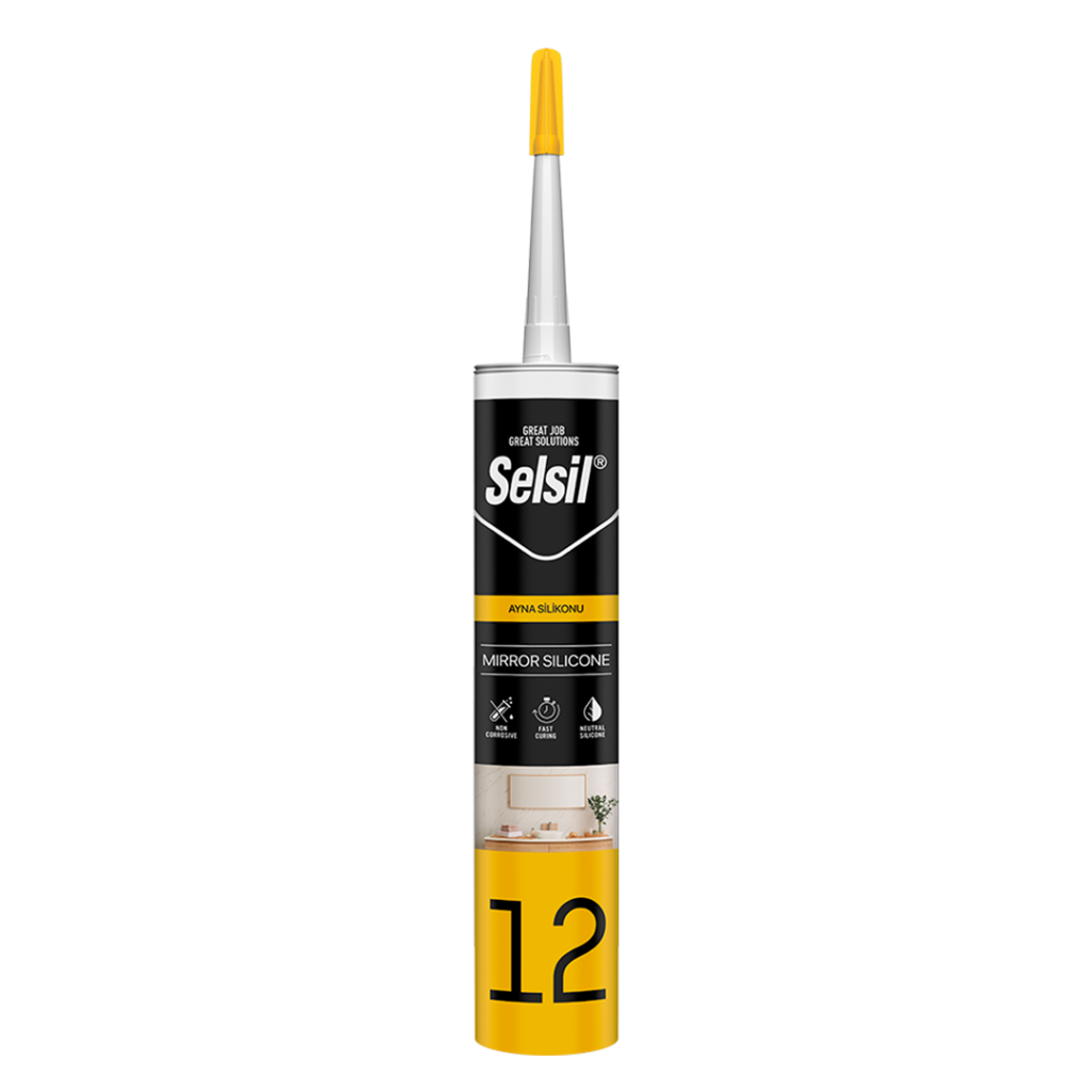 Selsil Ayna Silikonu 280 Ml Şeffaf