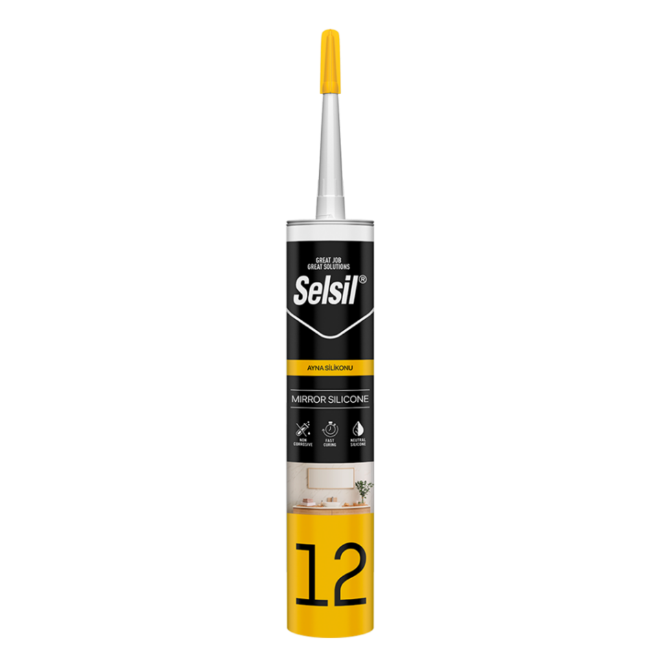 Selsil Ayna Silikonu 280 Ml Şeffaf