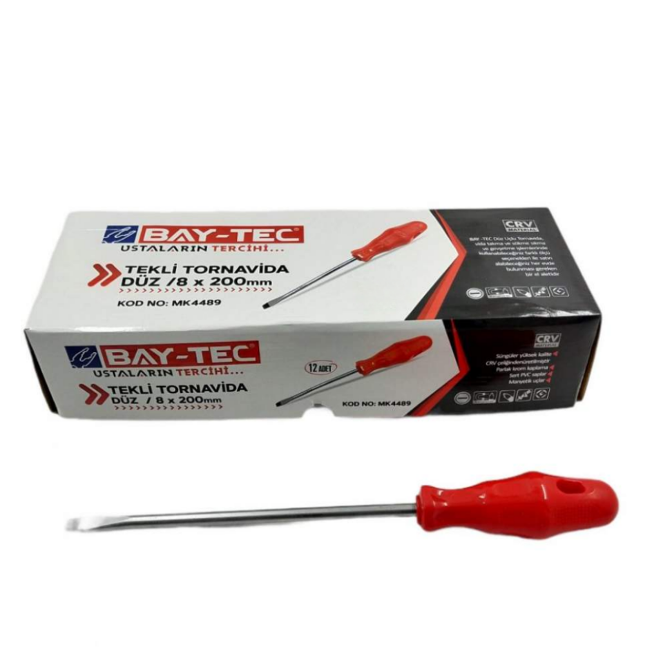 BAY-TEC MK4489 Tekli̇ Tornavi̇da 8x200 mm Düz