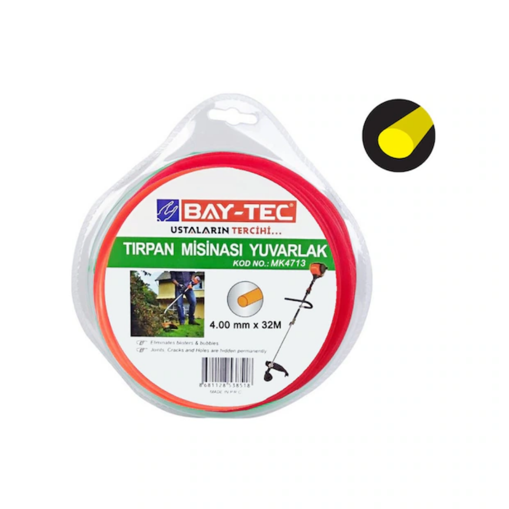BAY-TEC MK4713 Tırpan Mi̇si̇nası /Yuvarlak 4x32mt