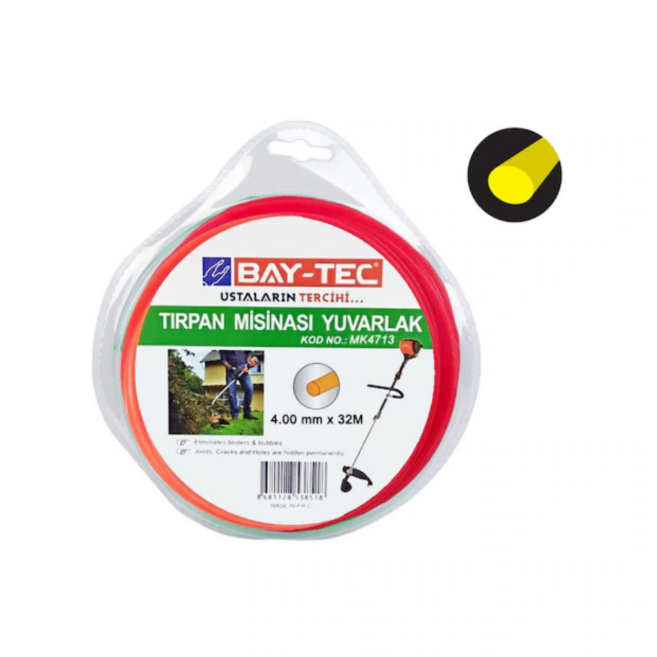BAY-TEC MK4713 Tırpan Mi̇si̇nası /Yuvarlak 4x32mt