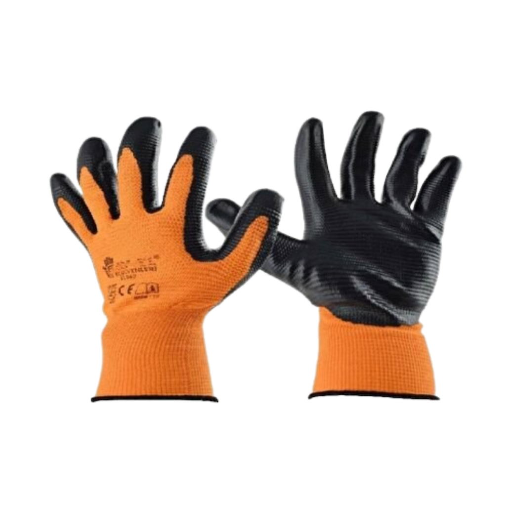 BAY-TEC El008 Zebra Eldi̇ven Turuncu-Si̇yah 1/2 10''