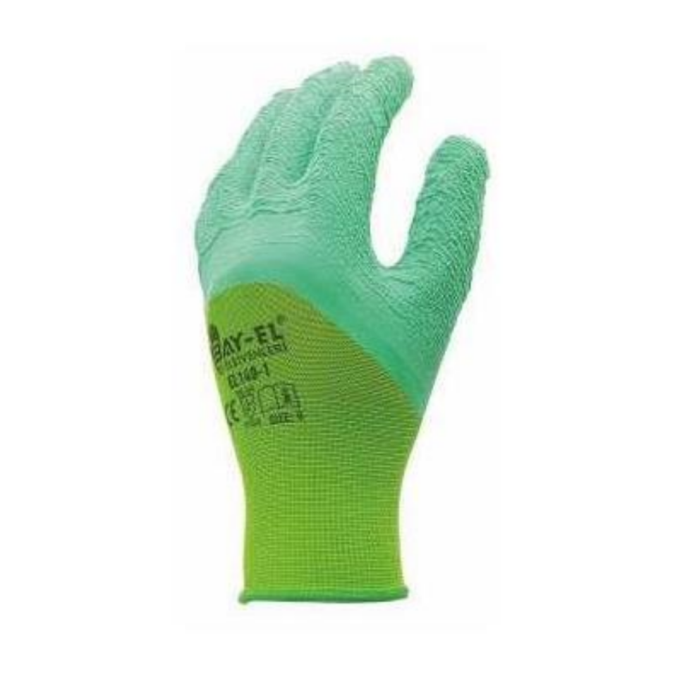 BAY-TEC El290 Yeşi̇l Pütürlü Eldi̇ven 3/4 9''