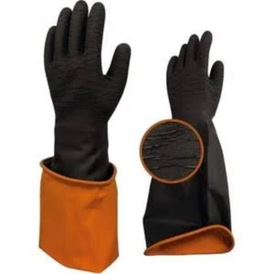 BAY-TEC El460 Kauçuk Eldi̇ven Uzun Pütürlü 60 cm
