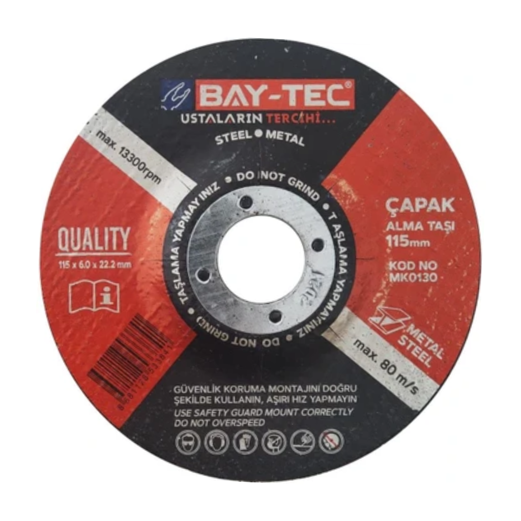 BAY-TEC MK0130 Çapak Alma Taşı 115x6x22-23 mm
