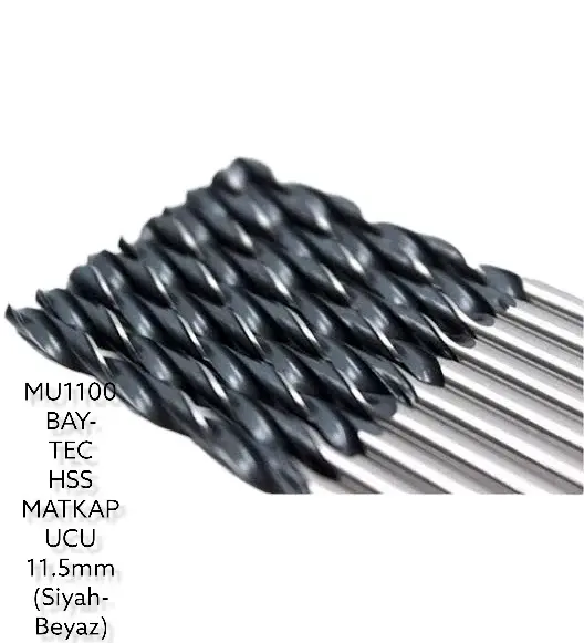 BAY-TEC MU1100 Hss Matkap Ucu Si̇yah-Beyaz 11,5 mm
