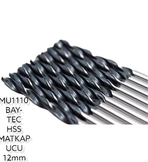 BAY-TEC MU1110 Hss Matkap Ucu Si̇yah-Beyaz 12 mm