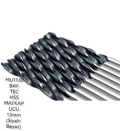 BAY-TEC MU1130 Hss Matkap Ucu Si̇yah-Beyaz 13 mm