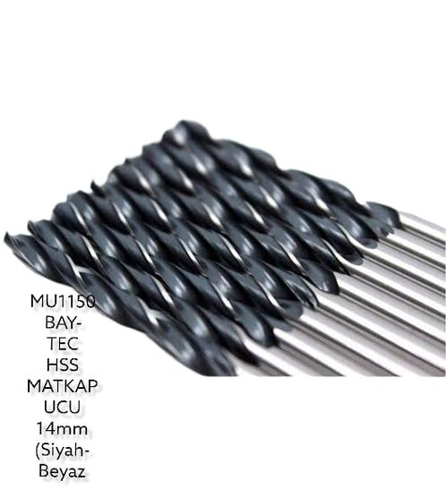 BAY-TEC MU1150 Hss Matkap Ucu Si̇yah-Beyaz 14 mm