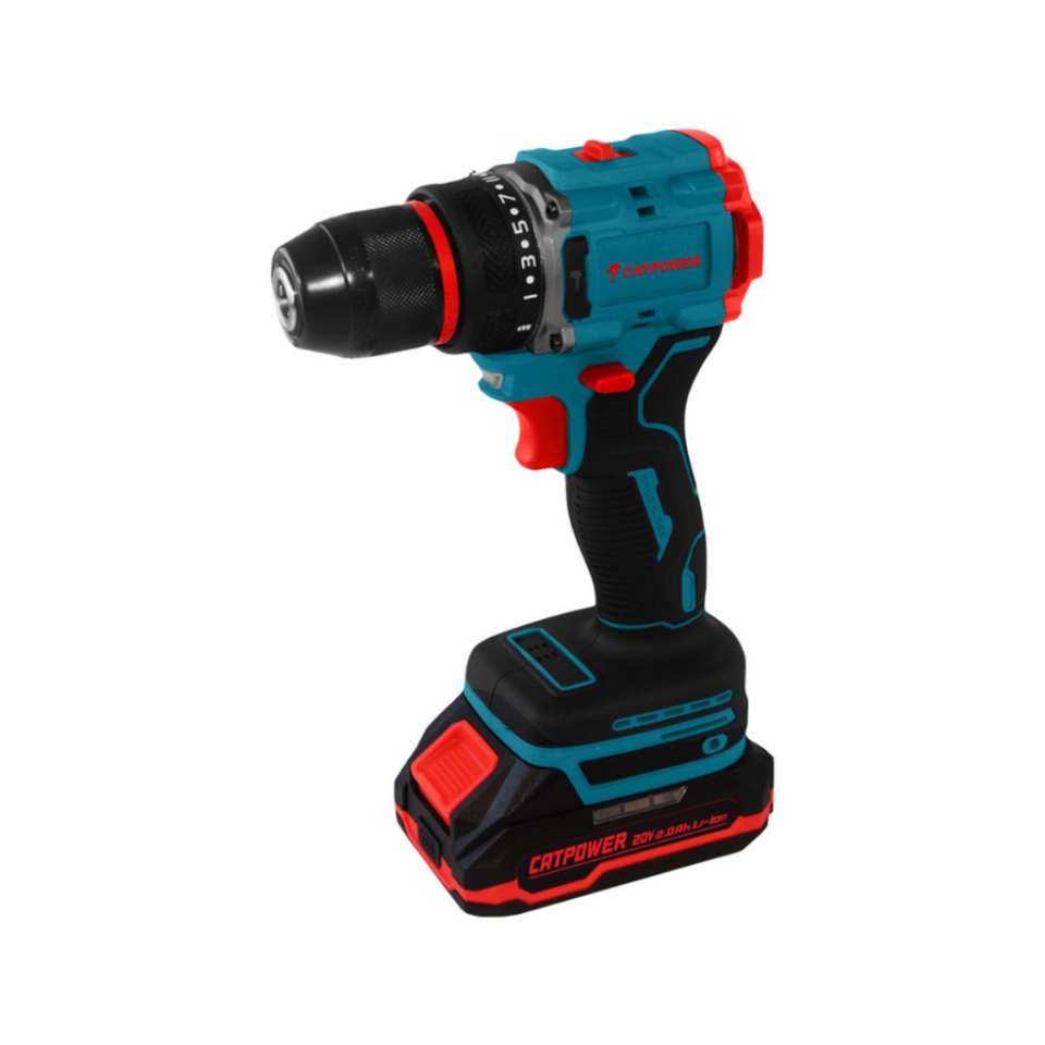 Catpower Kömürsüz Akülü Vi̇dalama 10mm 20V Li̇-İon 2.0Ah