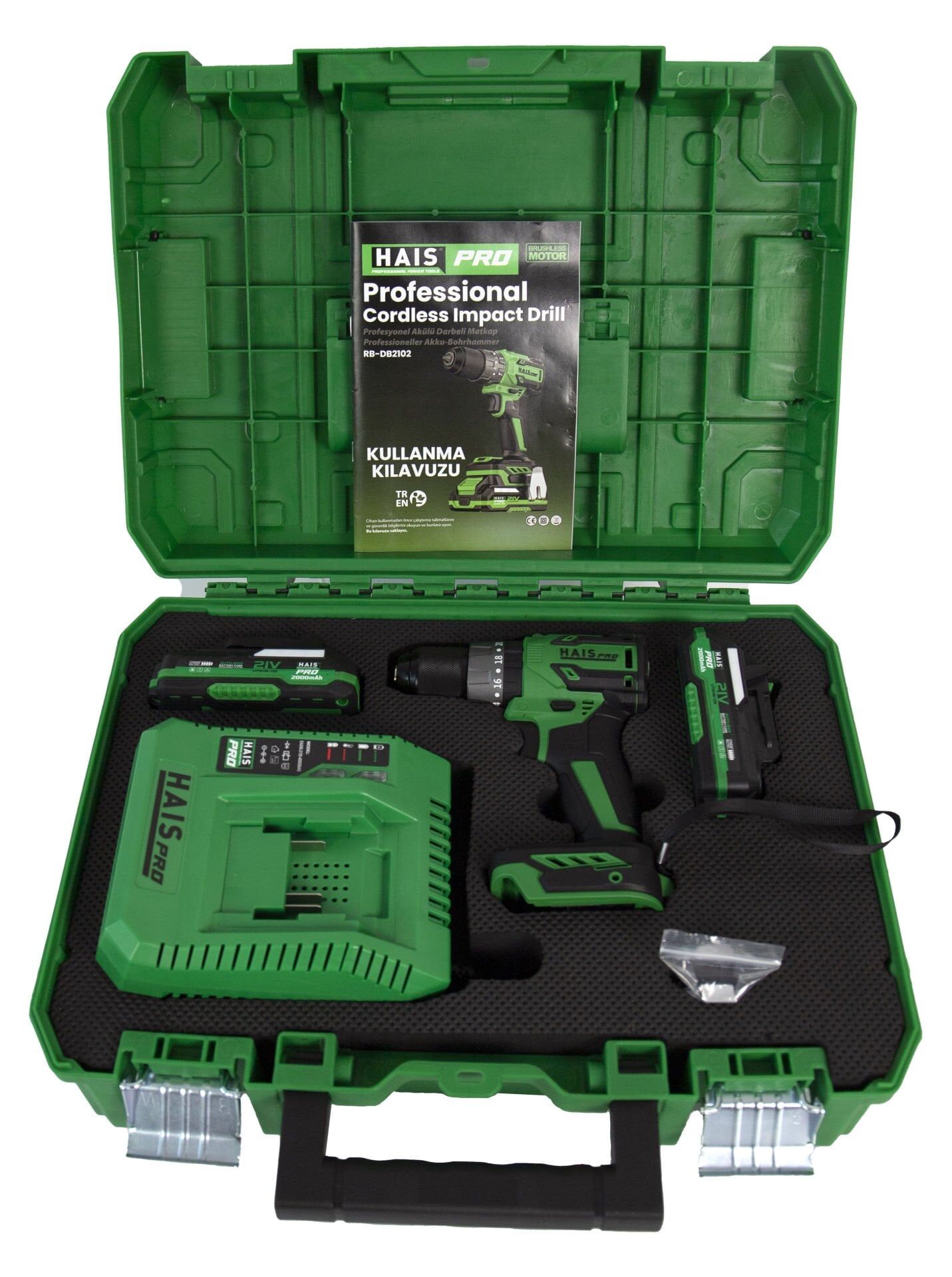 Hais Pro RB-DB2102 Darbeli Vidalama Matkap 21 V 2.0 Ah Çift Akülü