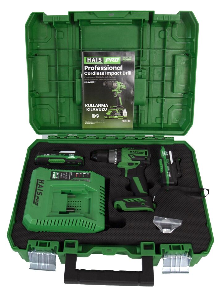 Hais Pro RB-DB2102 Darbeli Vidalama Matkap 21 V 2.0 Ah Çift Akülü