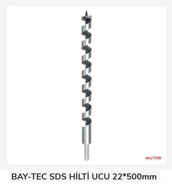 BAY-TEC MU1740 Sds Ahşap Ucu 22x500 mm