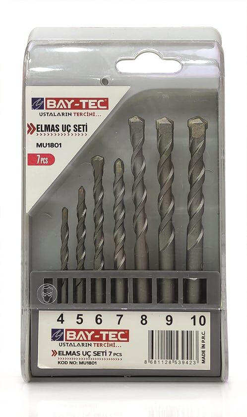 BAY-TEC MU1801 Elmas Uç Seti̇ 7 Parça