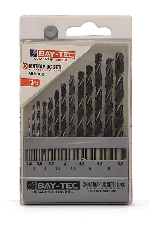 BAY-TEC MU1802 Matkap Uç Seti̇ 13 Parça