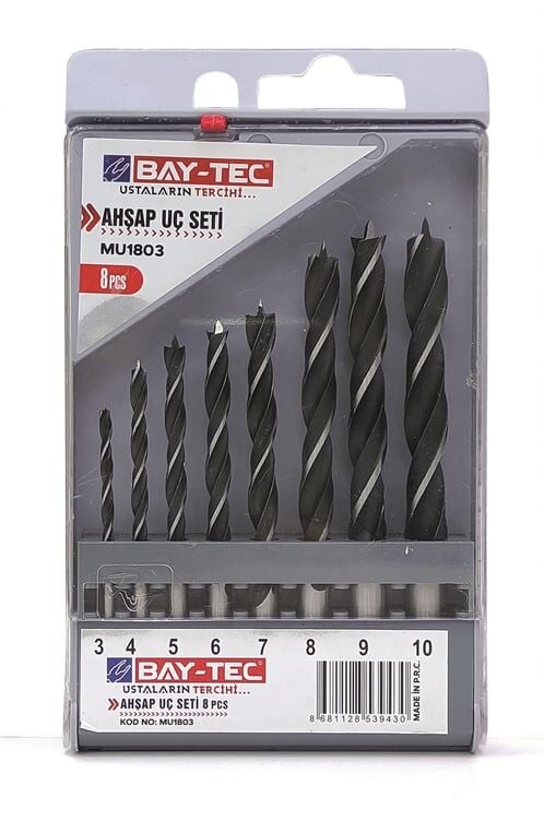 BAY-TEC MU1803 Ahşap Uç Seti̇ 8 Parça