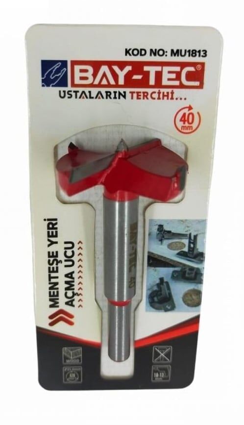 BAY-TEC MU1813 Menteşe Yeri̇ Açma Ucu 40 mm