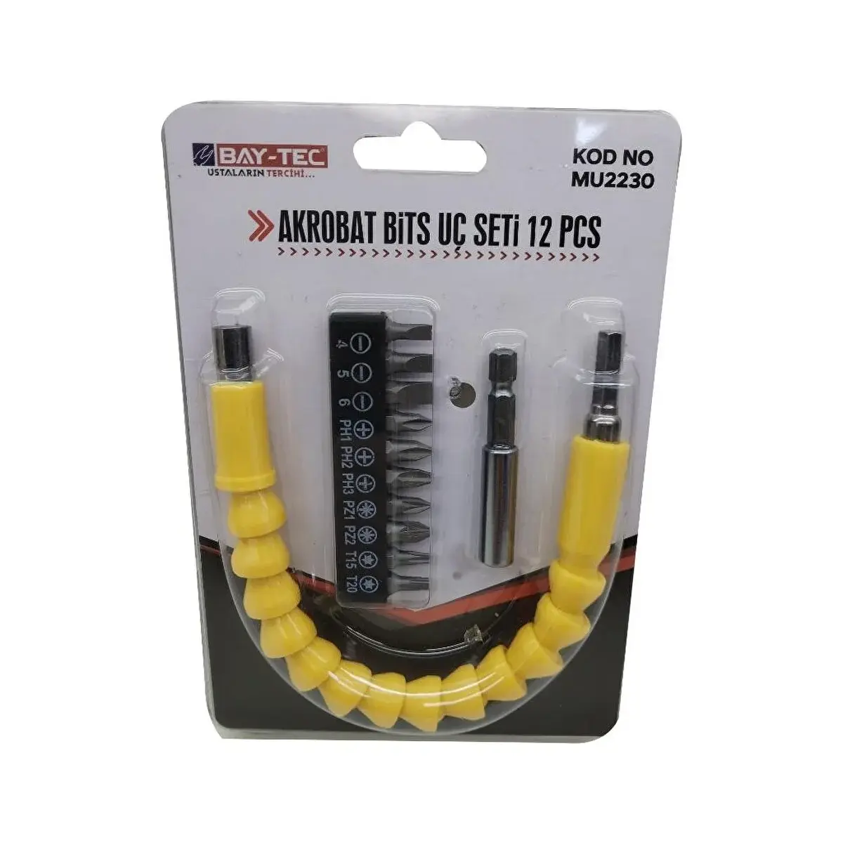 BAY-TEC MU2230 Bi̇ts Uç Seti̇ 12 Parça 300mm