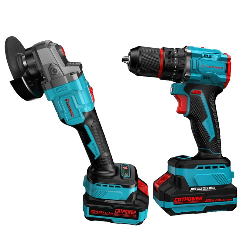 CATPOWER E1030 Kömürsüz Akülü 2’Li Set 20V Li-ion 2.0/4.0Ah