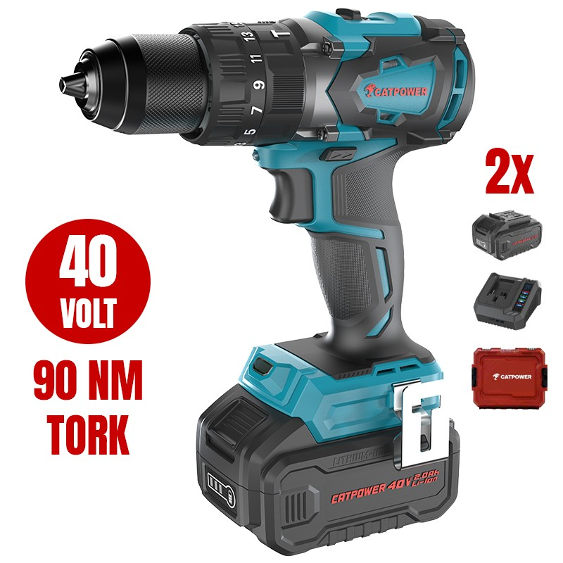 CATPOWER 4401 Kömürsüz Akülü Darbeli Vidalama 13mm 40V
