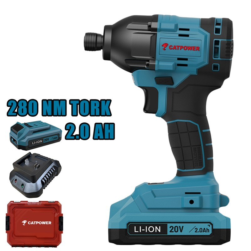 CATPOWER 4222 Kömürsüz Akülü Torklu Vidalama 20V Li-ion 2.0Ah