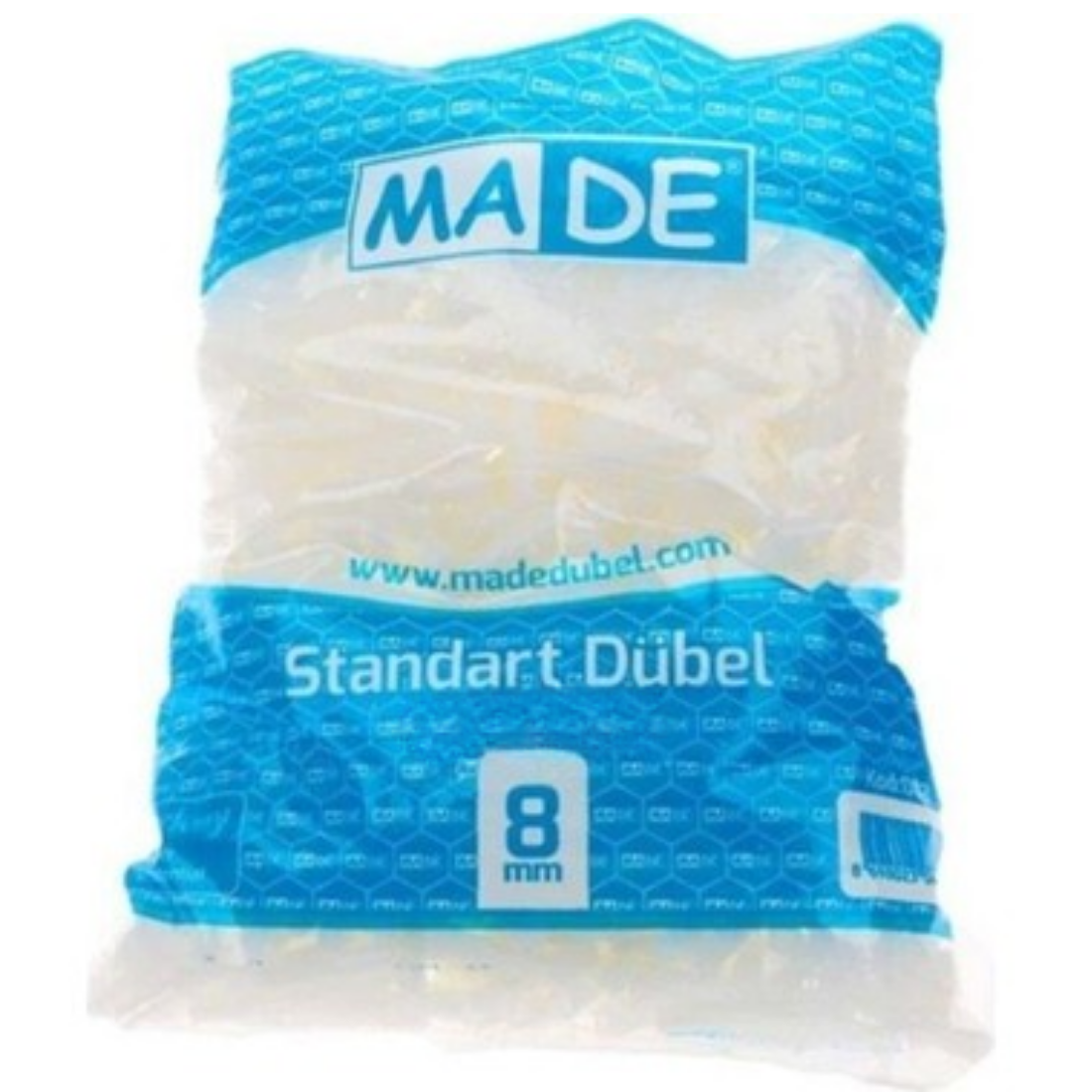 Made Plastik Dübel 500'lü Standart Seri 8 mm