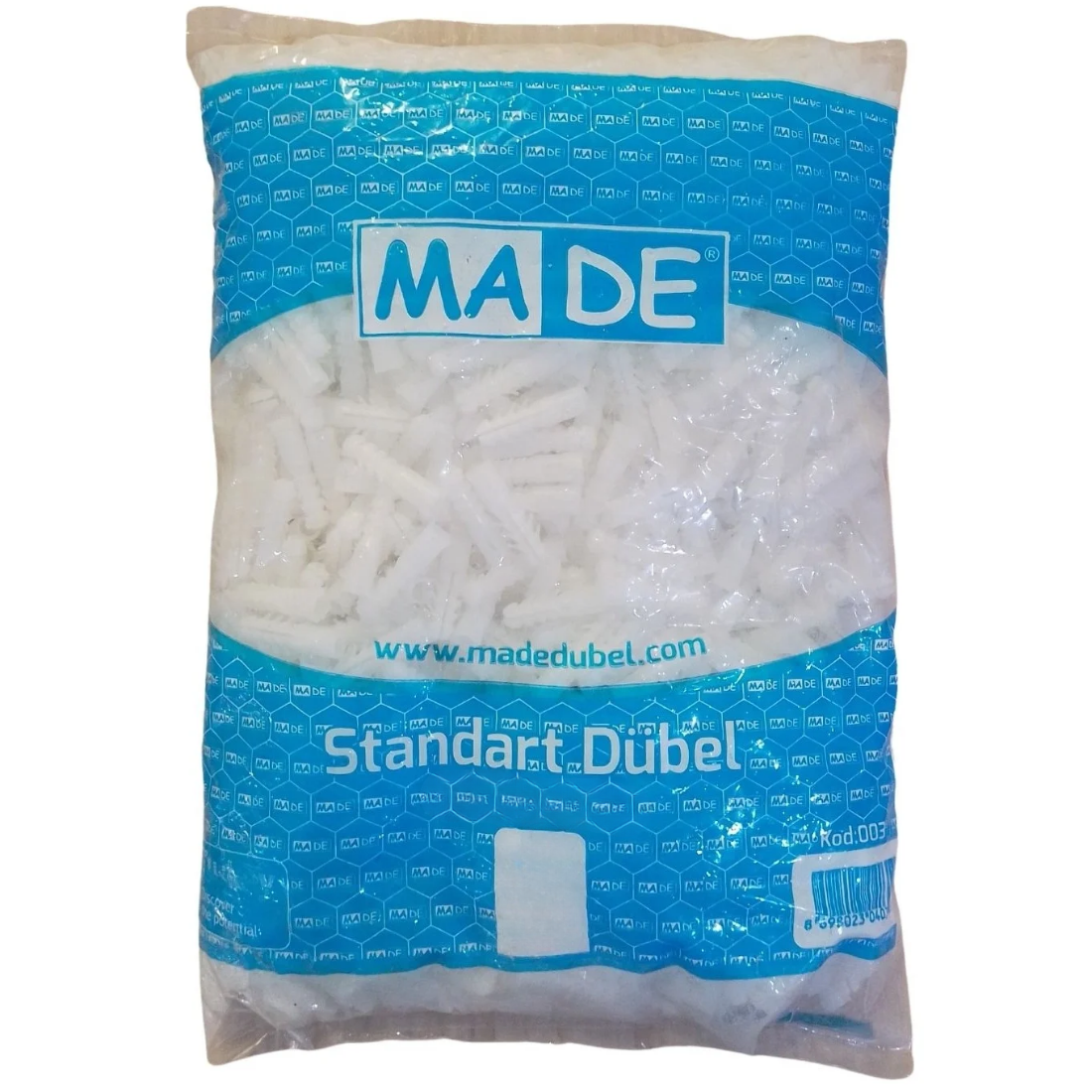 Made Plastik Dübel Standart Seri 6 mm (500'lü paket)